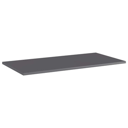 805345 vidaXL Bookshelf Boards 8 pcs High Gloss Grey 80x40x1,5 cm Engineered Wood 2