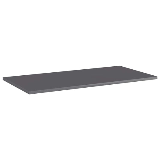 805345 vidaXL Bookshelf Boards 8 pcs High Gloss Grey 80x40x1,5 cm Engineered Wood 2