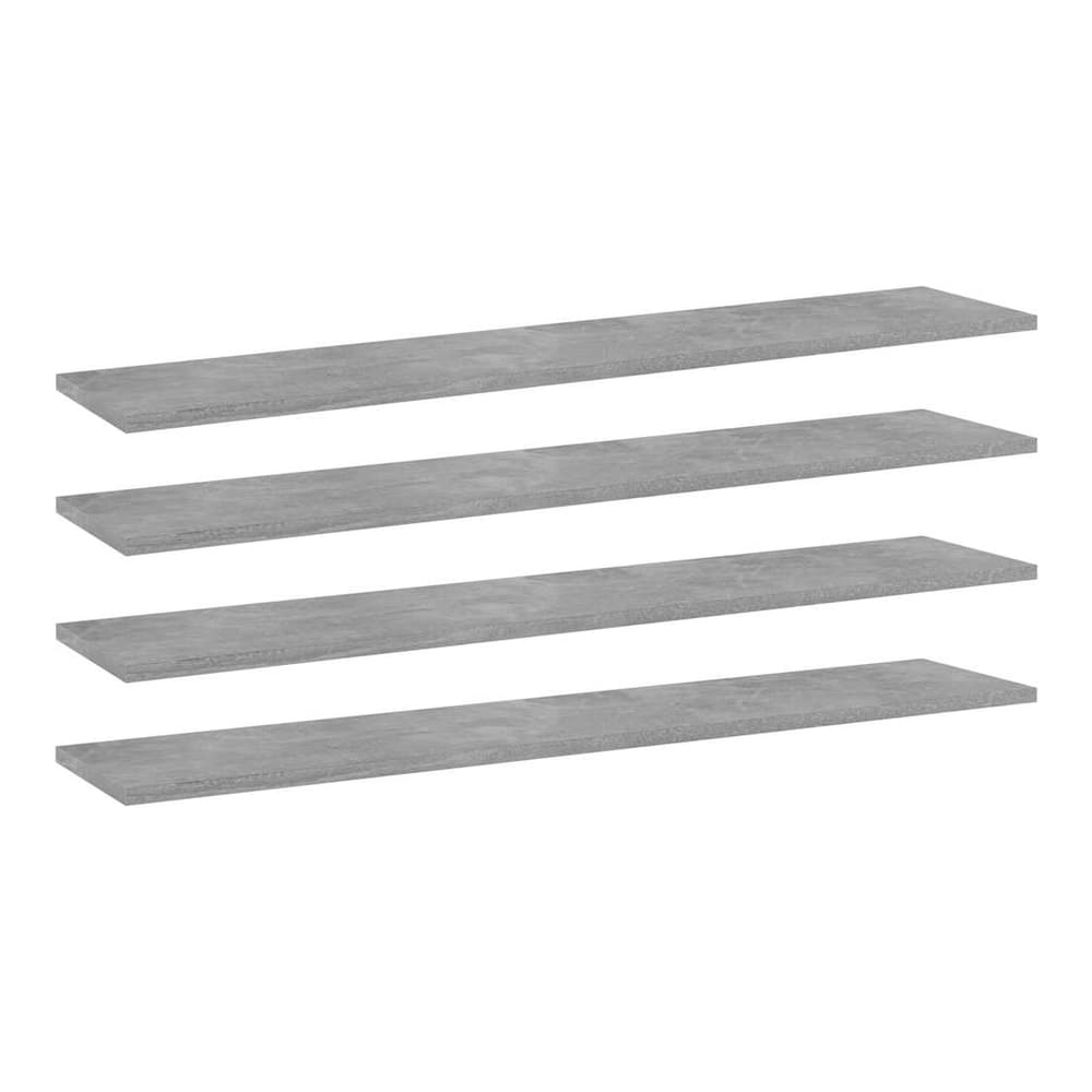 vidaXL Bookshelf Boards 100x20x1.5 cm Engineered Wood 4 pcs