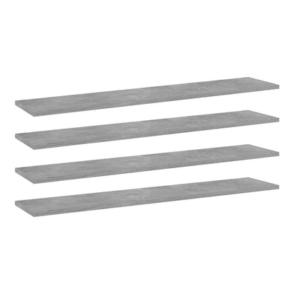 vidaXL Bookshelf Boards 100x20x1.5 cm Engineered Wood 4 pcs