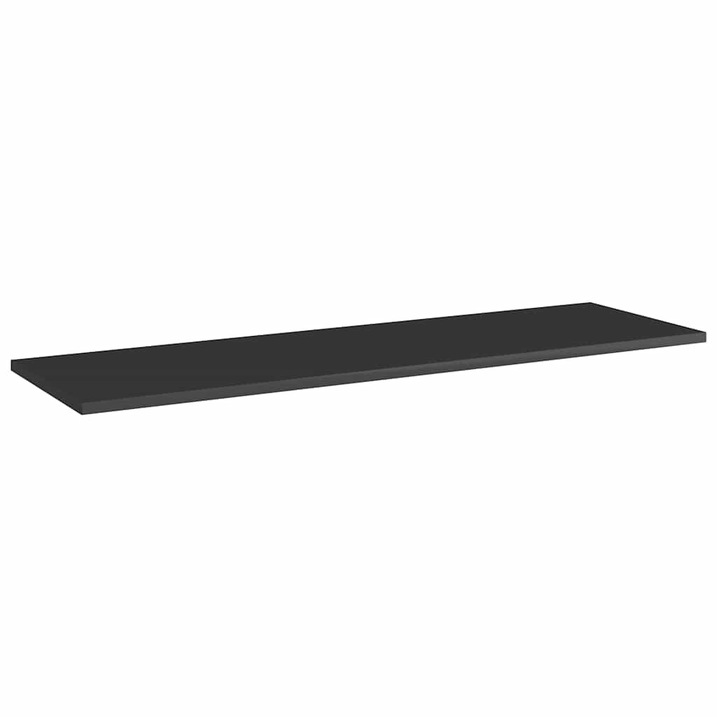 805407 vidaXL Bookshelf Boards 8 pcs High Gloss Black 100x30x1,5 cm Engineered Wood 2