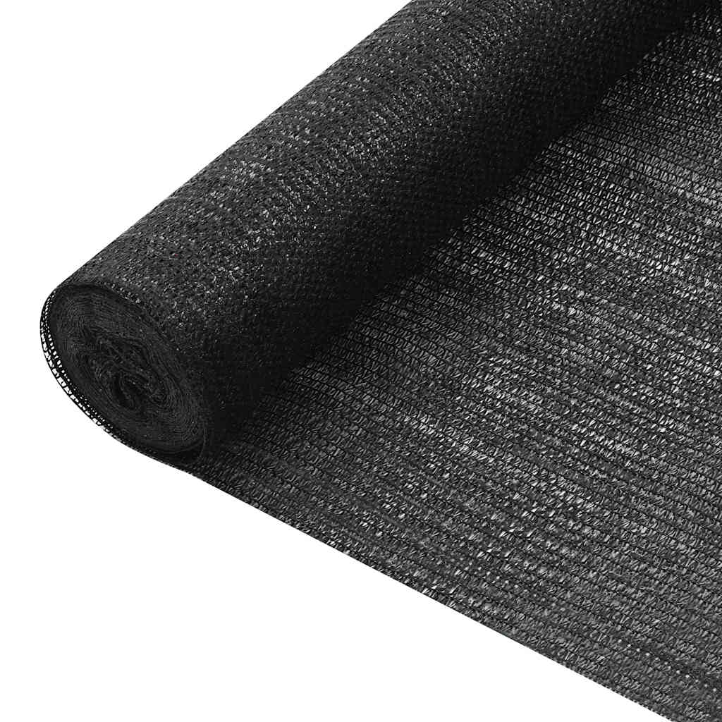 vidaXL Privacy Net Black 3.6x25 m HDPE 75 g/m² 1