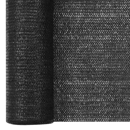vidaXL Privacy Net Black 3.6x25 m HDPE 75 g/m² 3
