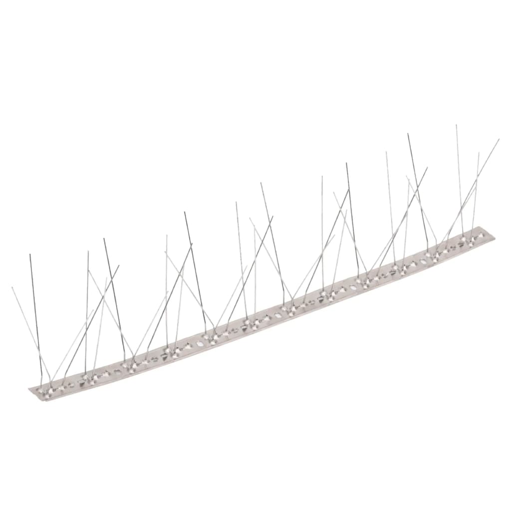 vidaXL Bird & Pigeon Spikes Set | Silver | Stainless Steel 2