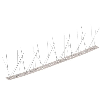 vidaXL Bird & Pigeon Spikes Set | Silver | Stainless Steel 2