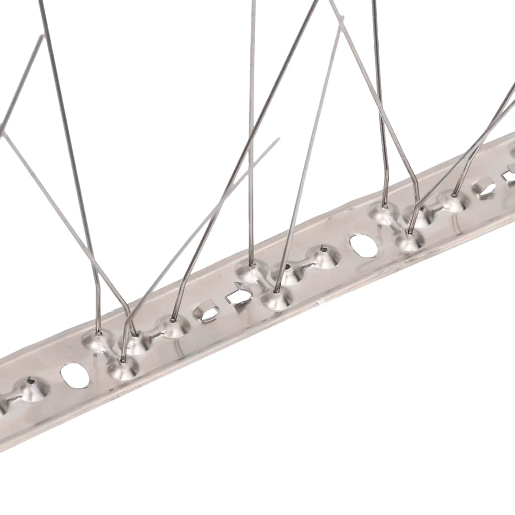 vidaXL Bird & Pigeon Spikes Set | Silver | Stainless Steel 4