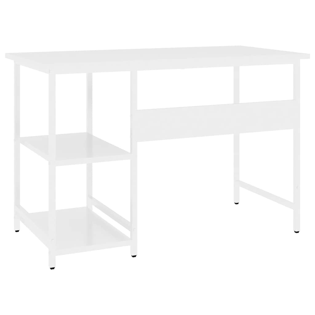 vidaXL Computer Desk | White | MDF, powder-coated metal | Medium | Durable 5