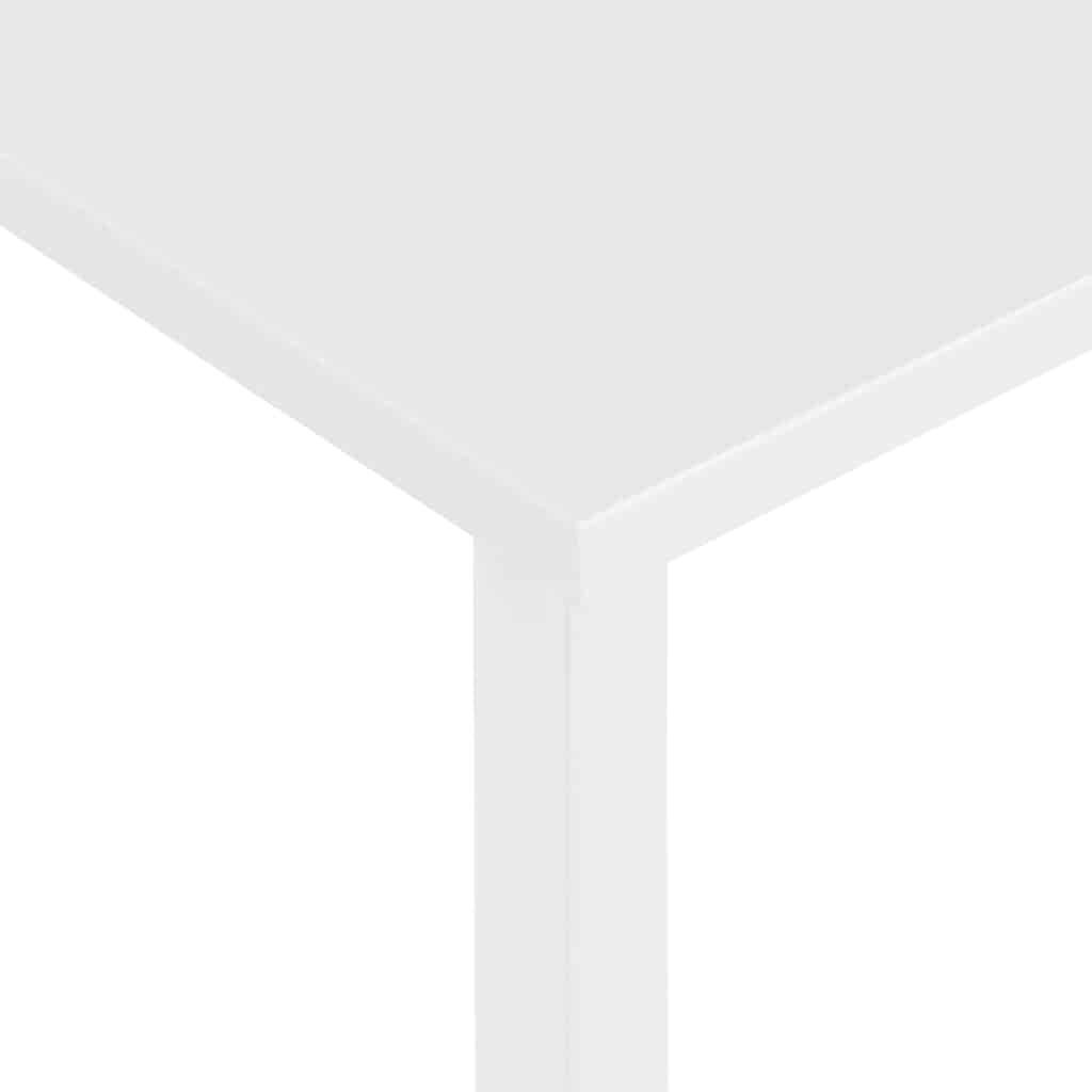 vidaXL Computer Desk | White | MDF, powder-coated metal | Medium | Durable 6
