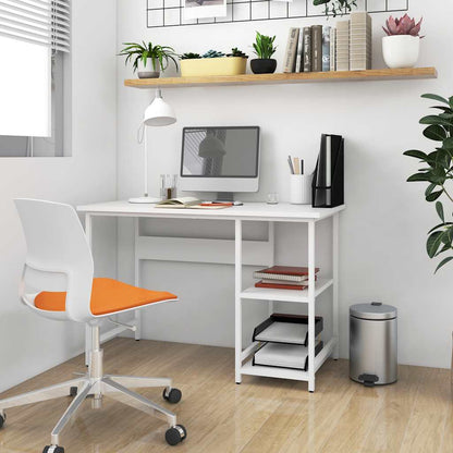 vidaXL Computer Desk | White | MDF, powder-coated metal | Medium | Durable 1