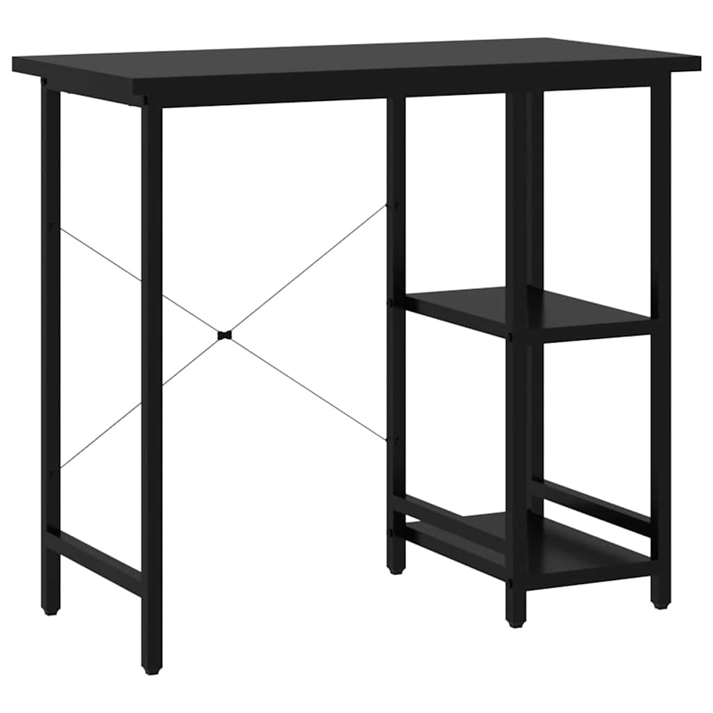 vidaXL Computer Desk | Black | MDF and powder-coated metal | Compact |  Durable 2