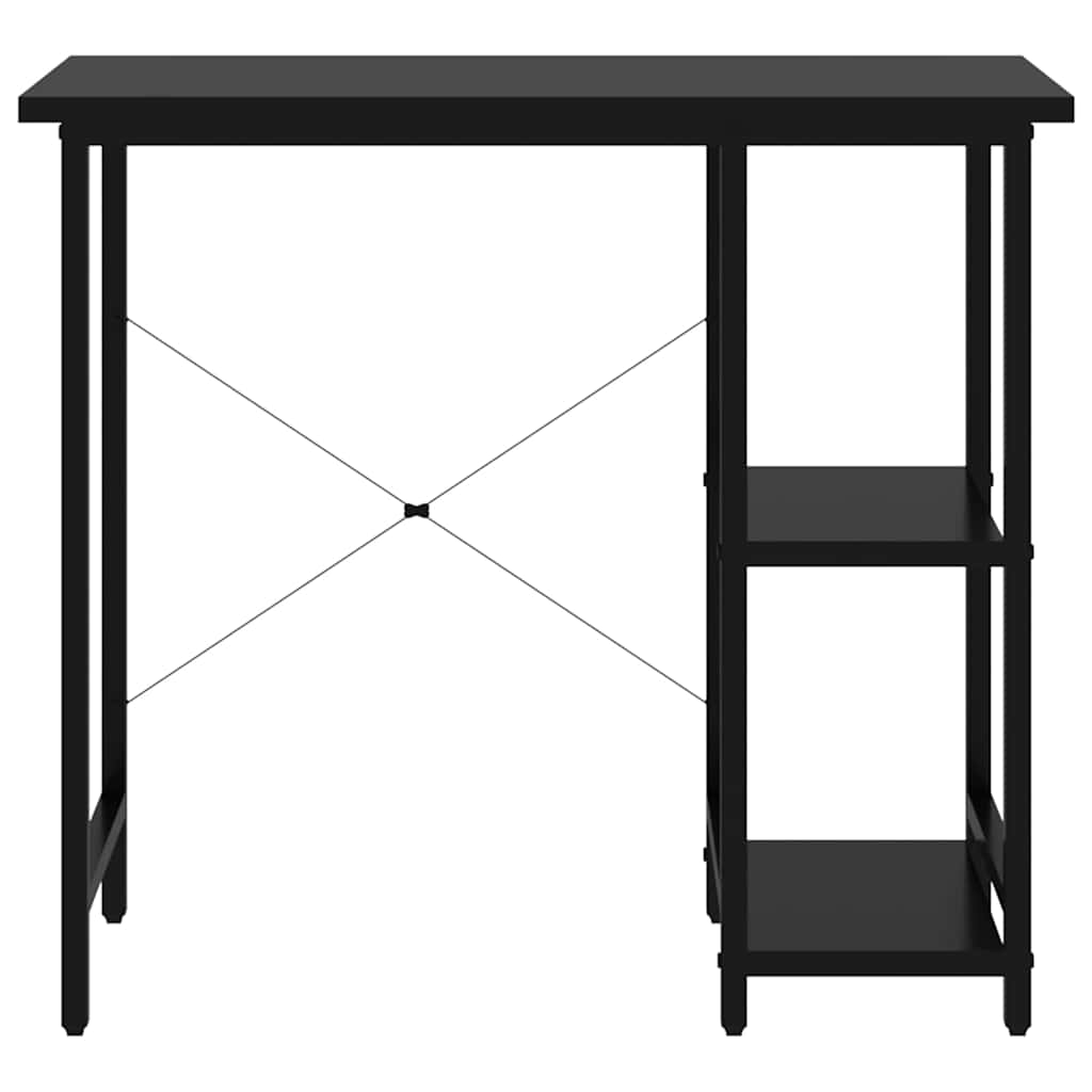 vidaXL Computer Desk | Black | MDF and powder-coated metal | Compact |  Durable 3