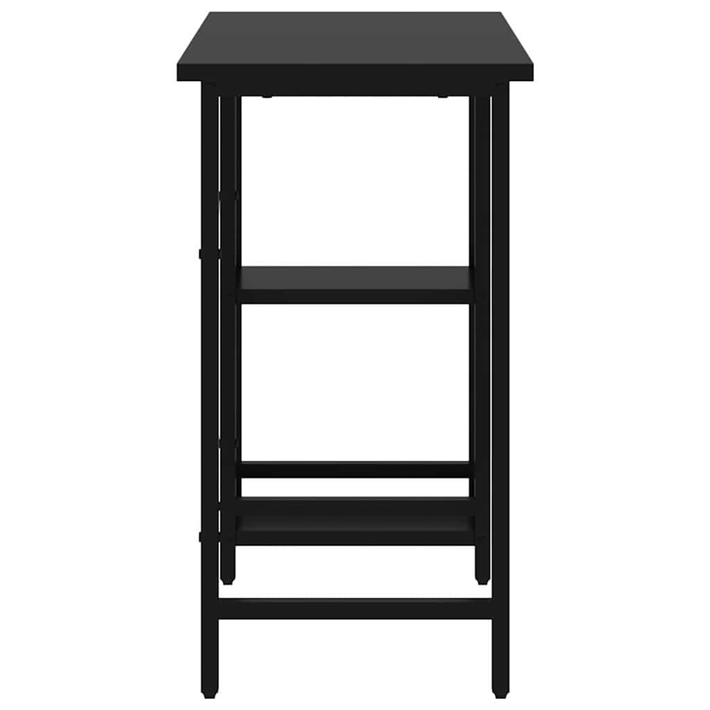 vidaXL Computer Desk | Black | MDF and powder-coated metal | Compact |  Durable 4