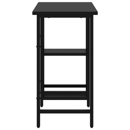 vidaXL Computer Desk | Black | MDF and powder-coated metal | Compact |  Durable 4