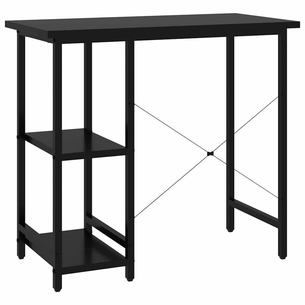 vidaXL Computer Desk | Black | MDF and powder-coated metal | Compact |  Durable 5