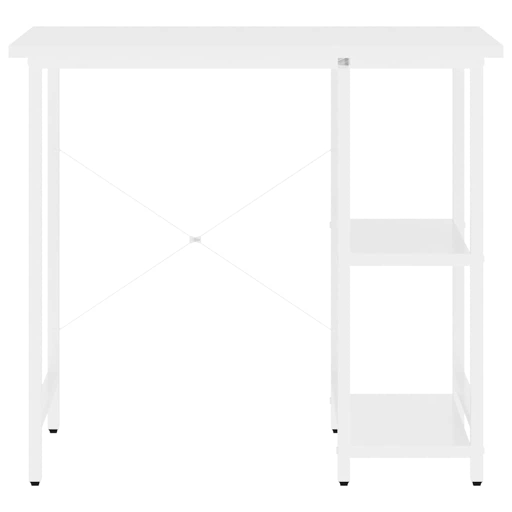 20555 vidaXL Computer Desk White 80x40x72 cm MDF and Metal 3