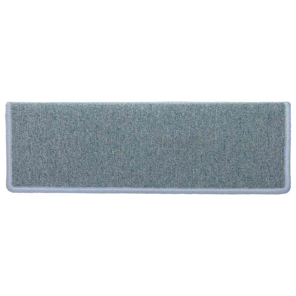vidaXL Stair Tread | Set of 15 | Blue | Polypropylene | 65x21x4 cm | Non-slip 6