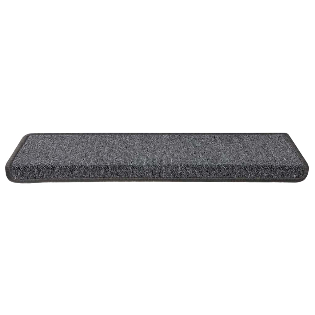 vidaXL Stair Tread | Set of 15 | Grey and black | 100% Polypropylene 4