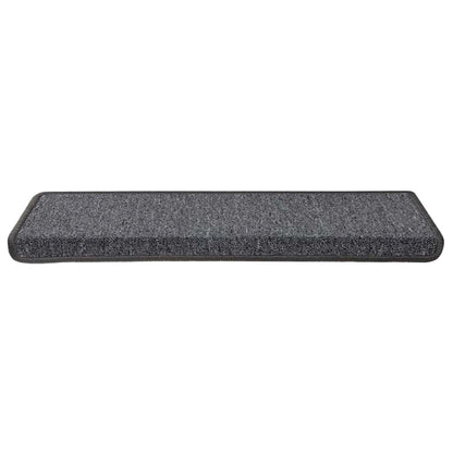 vidaXL Stair Tread | Set of 15 | Grey and black | 100% Polypropylene 4