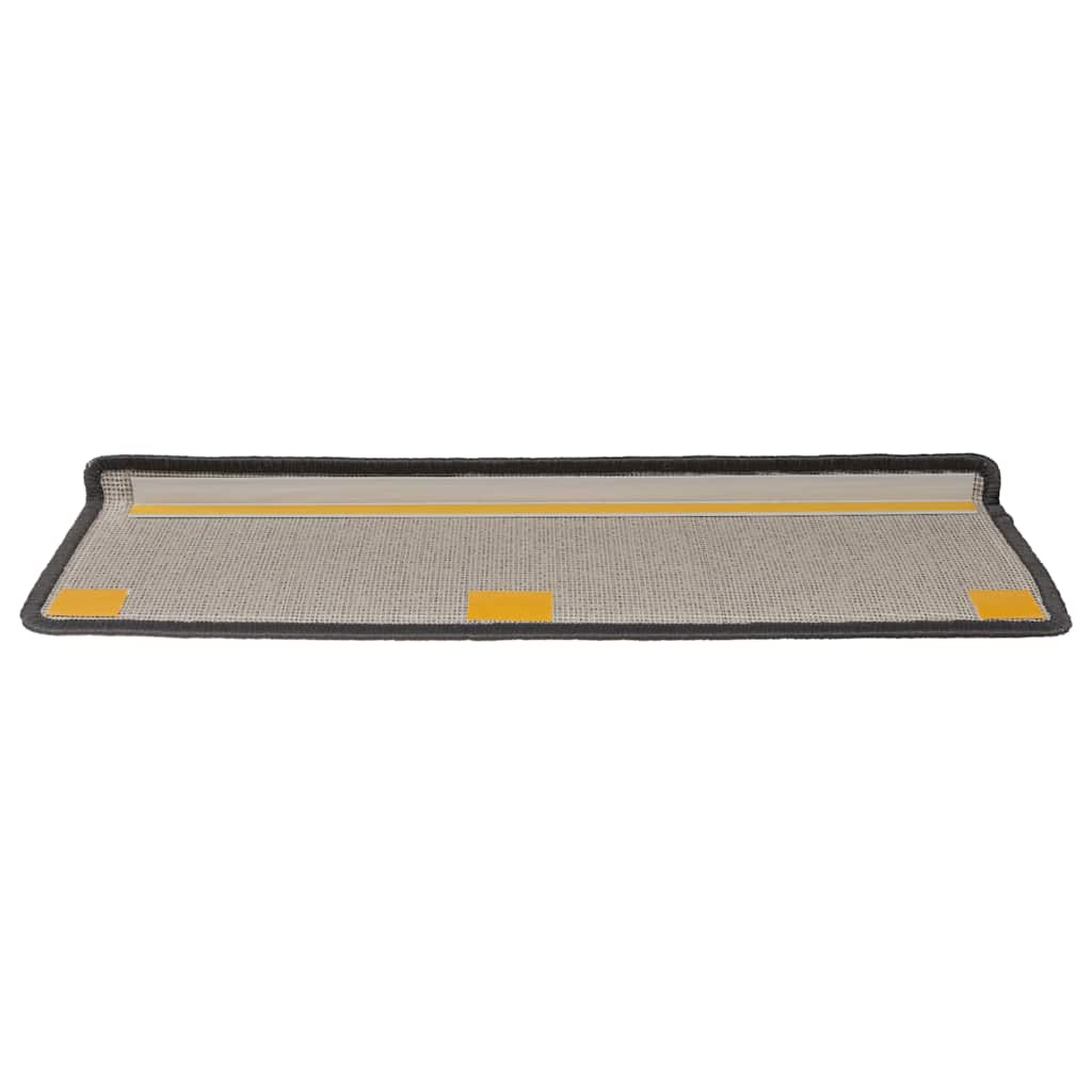 vidaXL Stair Tread | Set of 15 | Grey and black | 100% Polypropylene 5