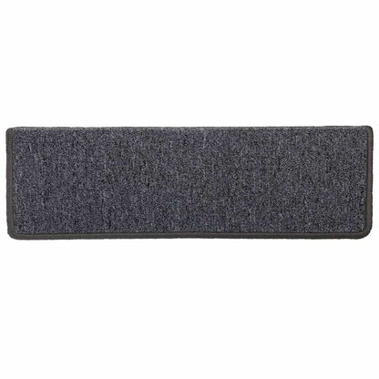 vidaXL Stair Tread | Set of 15 | Grey and black | 100% Polypropylene 6