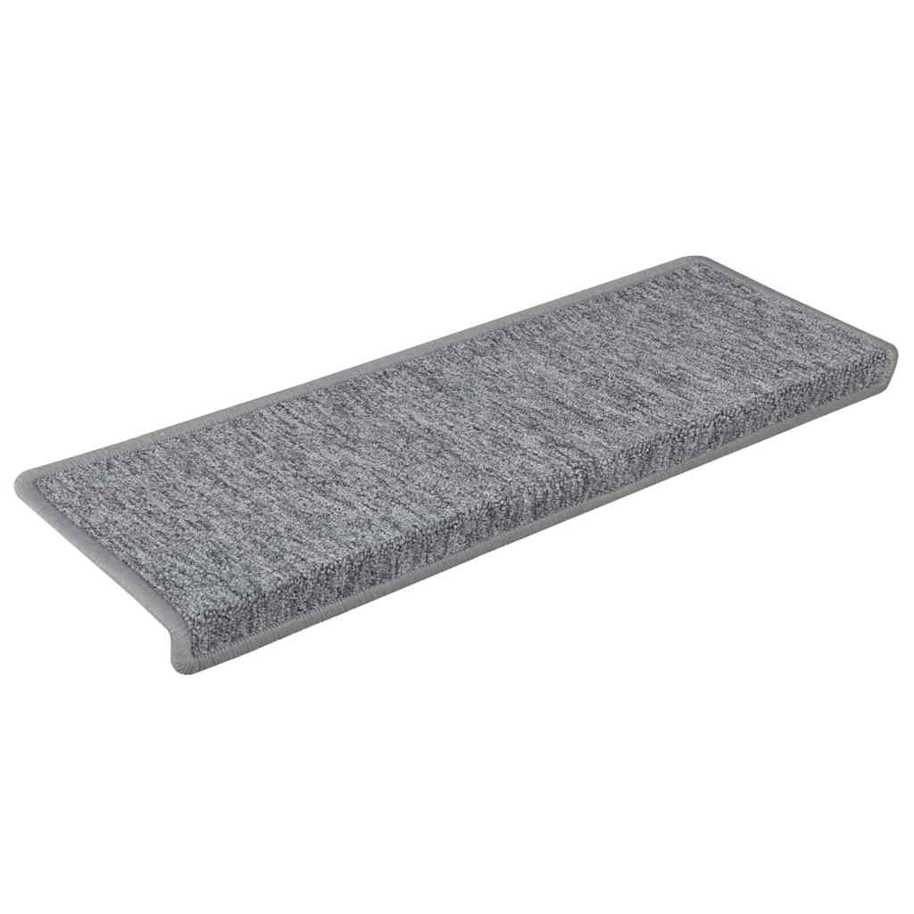 vidaXL Stair Tread | Set of 15 | White and Grey 3