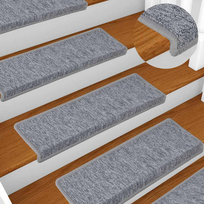 vidaXL Stair Tread | Set of 15 | White and Grey 1