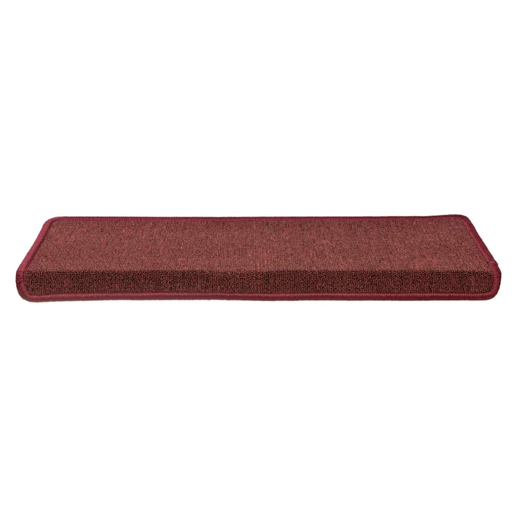 vidaXL Stair Tread | Set of 15 | Matte Red | 100% Polypropylene | Non-slip 4