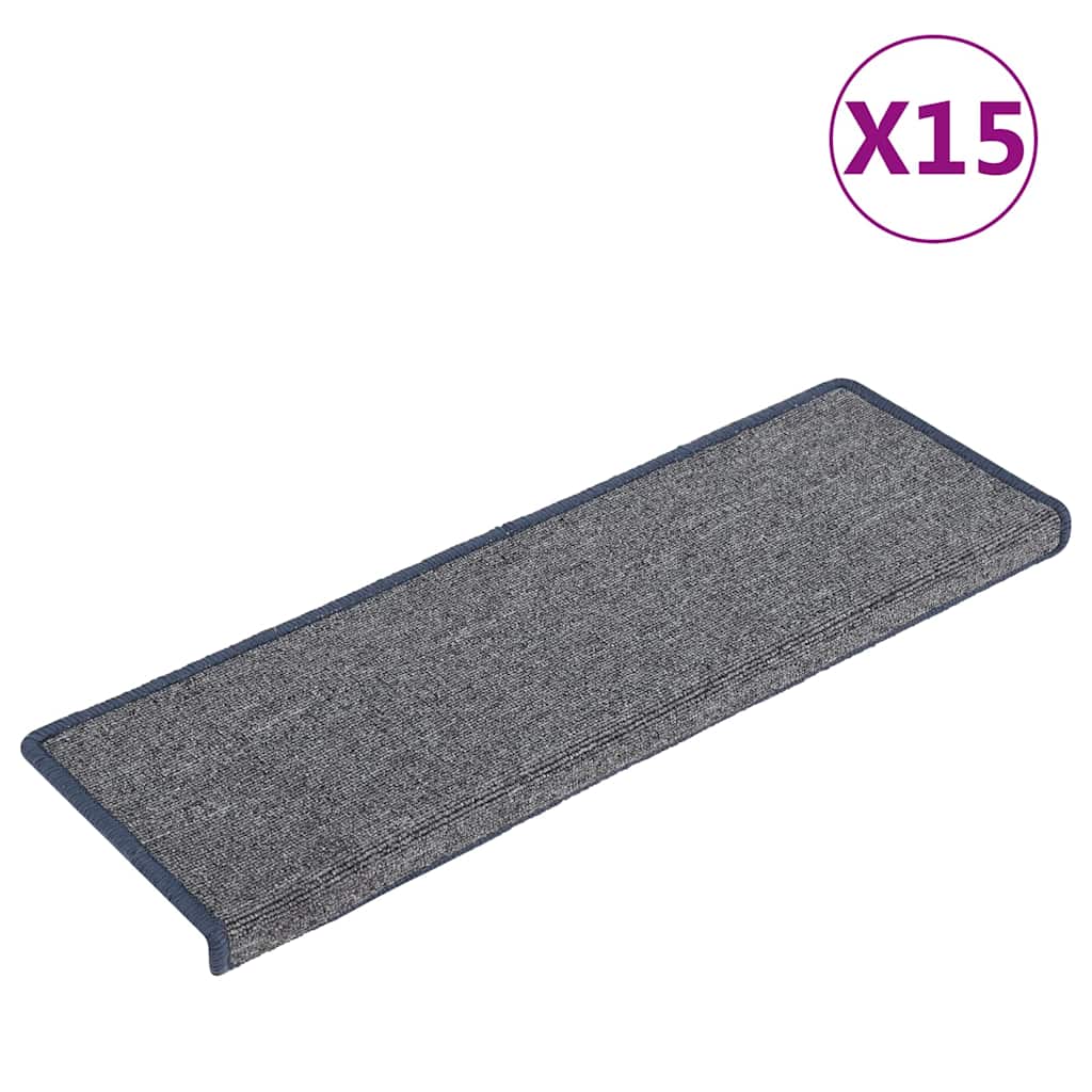 vidaXL Stair Tread | Set of 15 | Purple and Blue | 100% Polypropylene 2