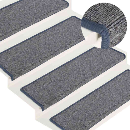 vidaXL Stair Tread | Set of 15 | Purple and Blue | 100% Polypropylene 1