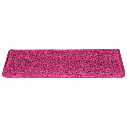 vidaXL Stair Tread | Set of 15 | Pink | 100% polypropylene | 65 x 21 x 4 cm 4