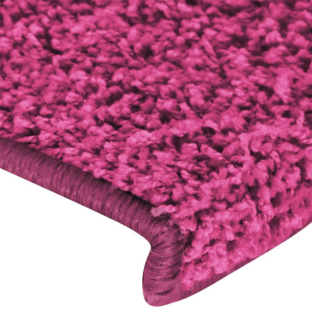 vidaXL Stair Tread | Set of 15 | Pink | 100% polypropylene | 65 x 21 x 4 cm 6