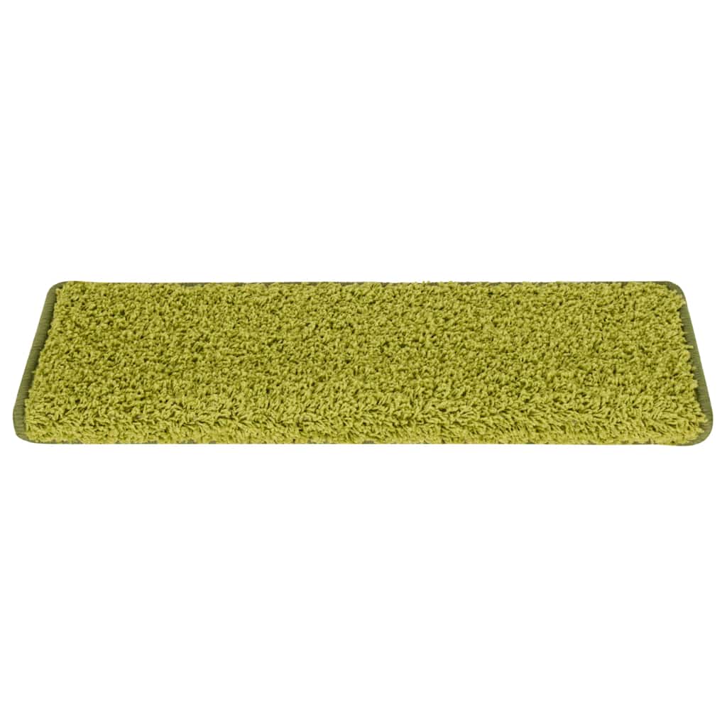 vidaXL Stair Tread | Set of 15 | Green | 100% Polypropylene | 65 x 21 cm 3
