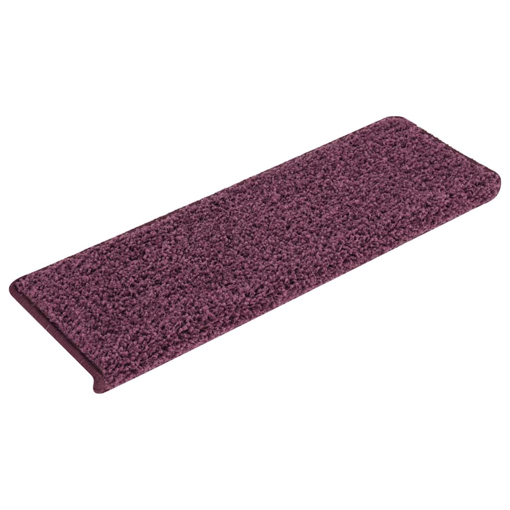vidaXL Stair Tread | Set of 15 | Dark purple | Polypropylene | 65x21x4 cm 2