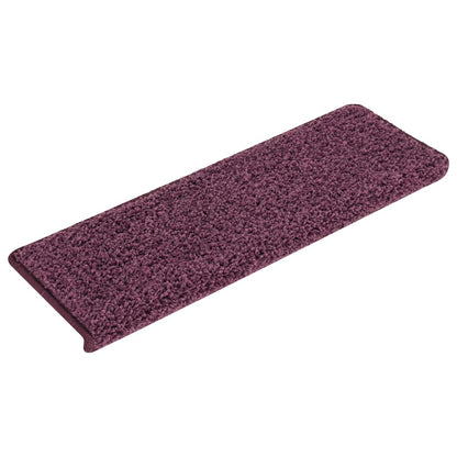 vidaXL Stair Tread | Set of 15 | Dark purple | Polypropylene | 65x21x4 cm 2