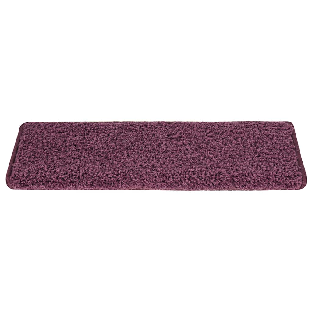 vidaXL Stair Tread | Set of 15 | Dark purple | Polypropylene | 65x21x4 cm 4