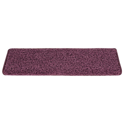 vidaXL Stair Tread | Set of 15 | Dark purple | Polypropylene | 65x21x4 cm 4