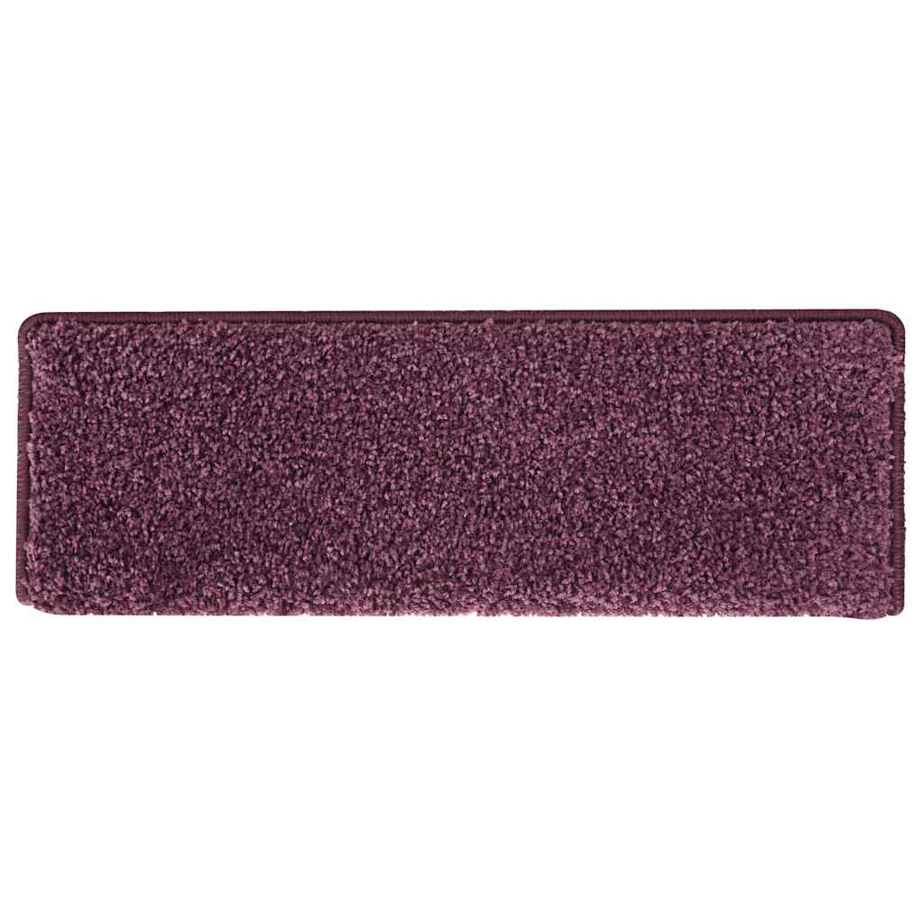 vidaXL Stair Tread | Set of 15 | Dark purple | Polypropylene | 65x21x4 cm 5