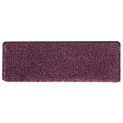 vidaXL Stair Tread | Set of 15 | Dark purple | Polypropylene | 65x21x4 cm 5