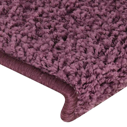 vidaXL Stair Tread | Set of 15 | Dark purple | Polypropylene | 65x21x4 cm 6