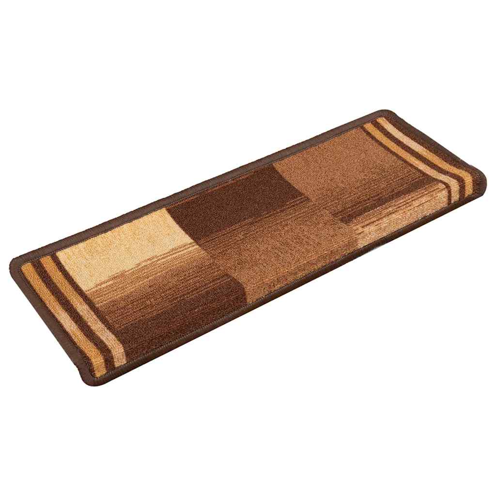 vidaXL Stair Tread | Set of 15 | Brown | Polyamide | 65 cm x 21 cm x 4 cm 2