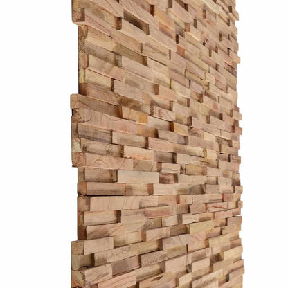 vidaXL 3D Wall Cladding Panels 10 pcs 1.08 m² Solid Teak Wood 3