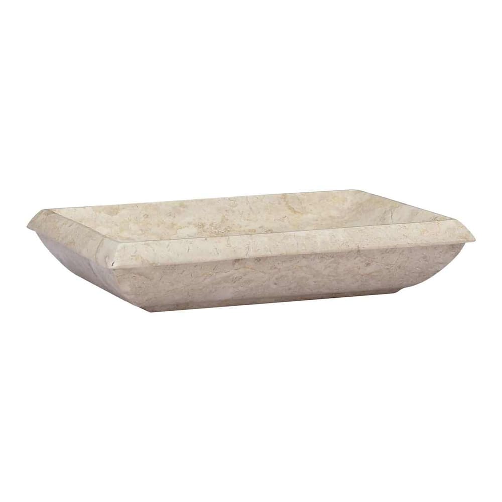 Sink 50x35x10 cm Marble Cream