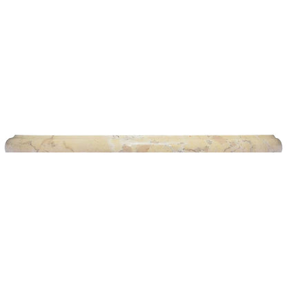 vidaXL Table Top Cream Ø40x2.5 cm Marble 4