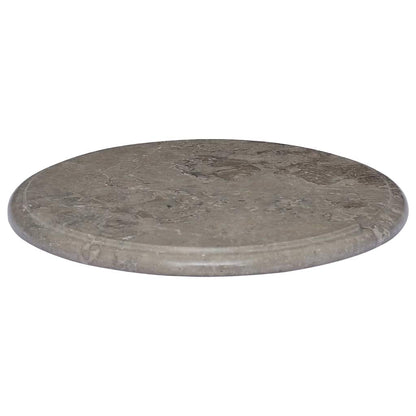 vidaXL Table Top Grey Ø40x2.5 cm Marble 2