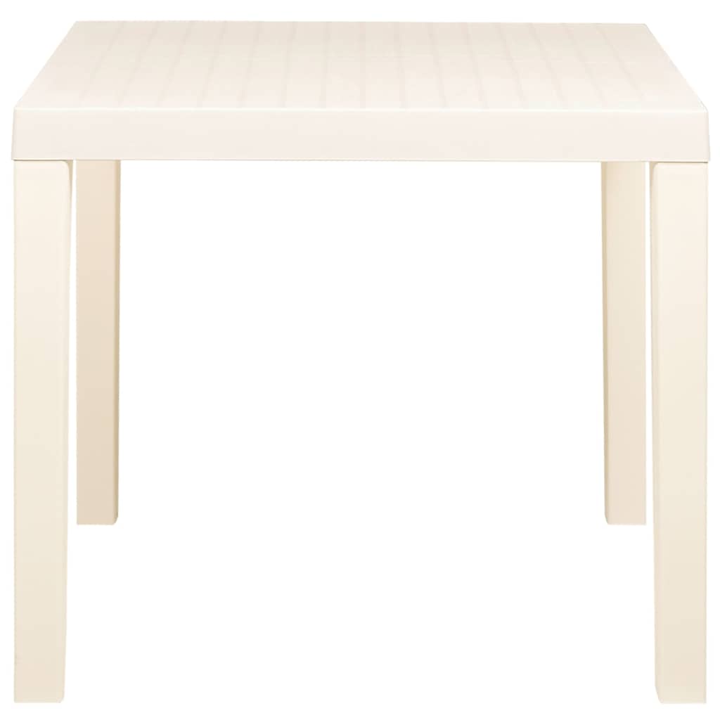 315842 vidaXL Garden Table White 79x65x72 cm Plastic 3