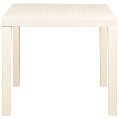 315842 vidaXL Garden Table White 79x65x72 cm Plastic 3