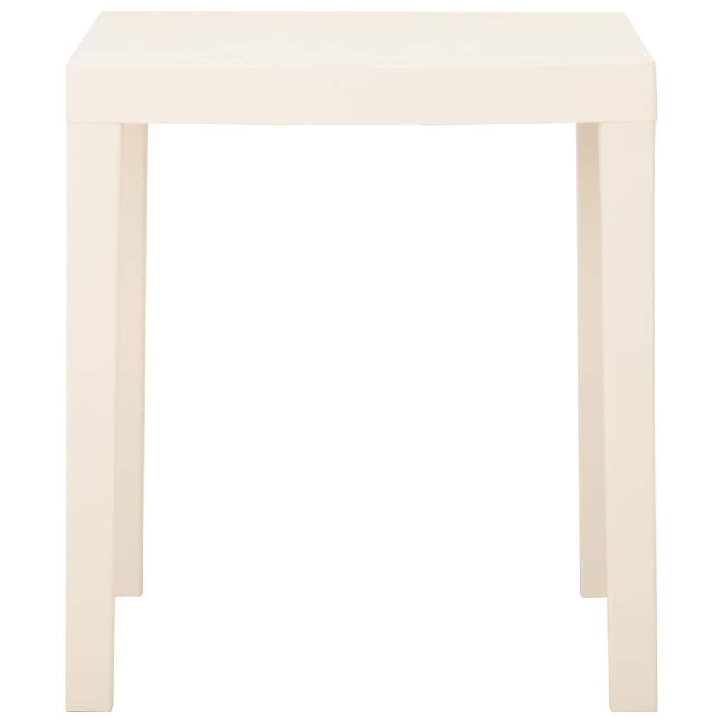 315842 vidaXL Garden Table White 79x65x72 cm Plastic 2