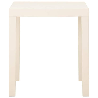 315842 vidaXL Garden Table White 79x65x72 cm Plastic 2