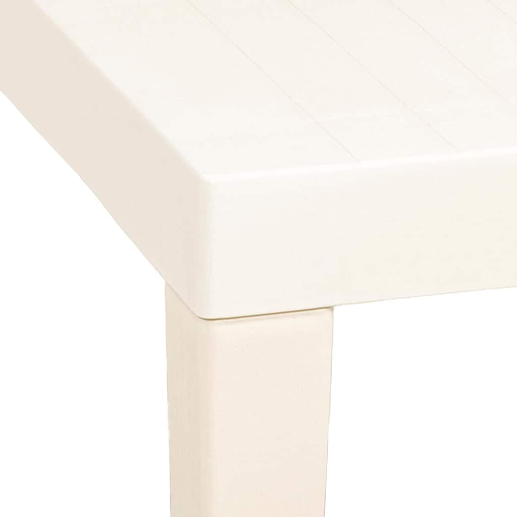 315842 vidaXL Garden Table White 79x65x72 cm Plastic 4