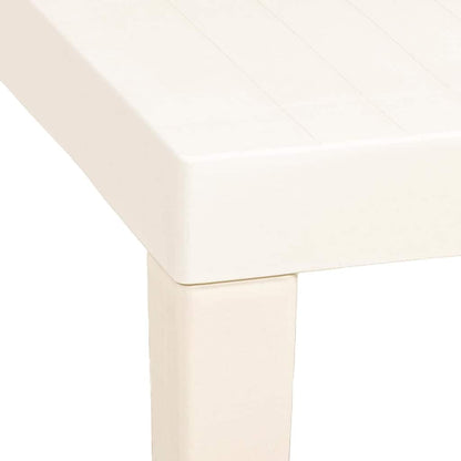 315842 vidaXL Garden Table White 79x65x72 cm Plastic 4